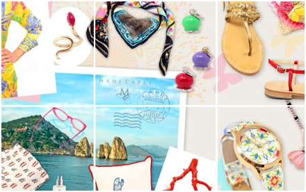 Instagram marketing and graphics Instagram marketing and graphics for Manè Capri